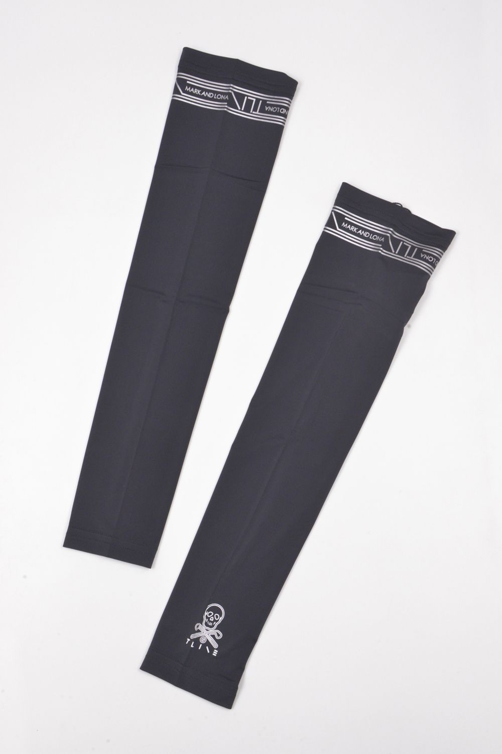 【26SS】【T-LINE】 ARM COVER / ブランドロゴ箔プリント アームカバー (ブラック)