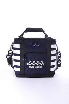 【26SS】 COOLER BAG / ボーダー保冷 ショルダーバッグ (ネイビー)