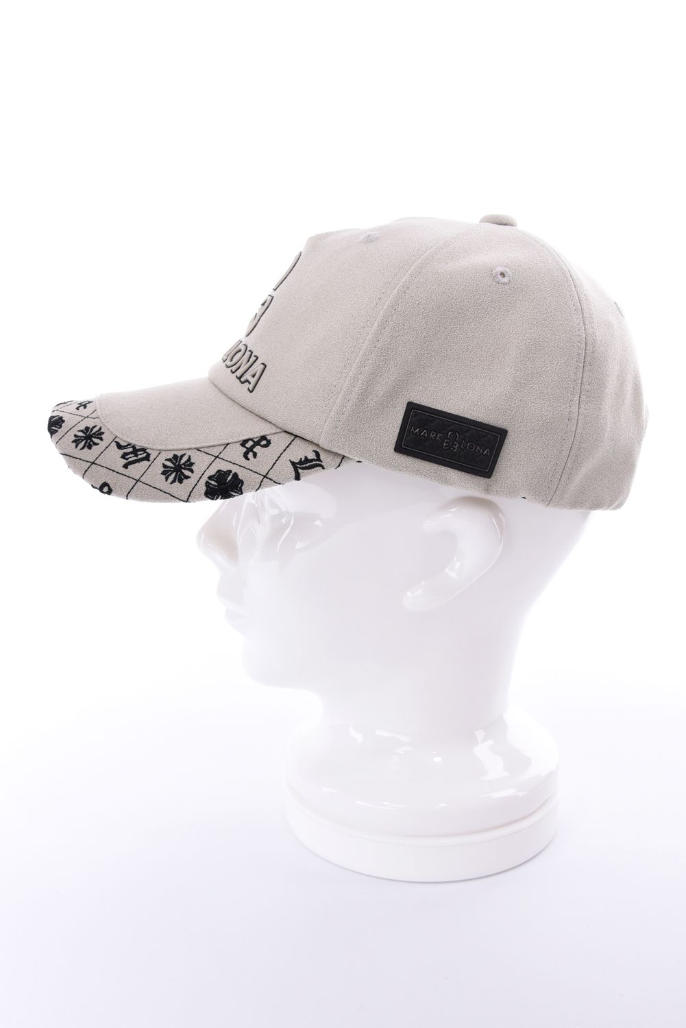 【26AW】 OBLIVION JACQUARD CAP / 3Dブランドロゴ モノグラムパターン刺繍 ベースボールキャップ (シルバーグレー)
