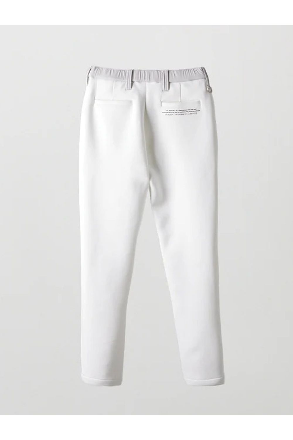 【25AW】【レディース】 FRONT SWITCH TAPERED PANTS / ボンディング素材 ハイブリッドロングパンツ (ホワイト)