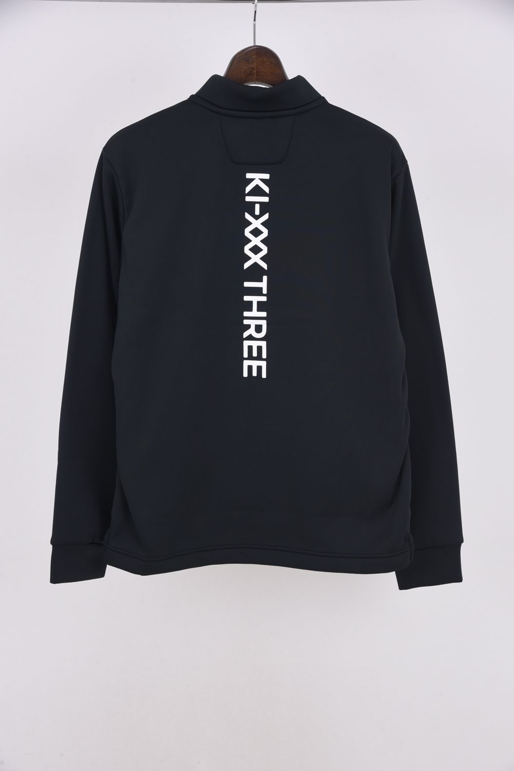 【25AW】 BACK LINE LOGO LONG SLEEVE HIGH NECK / バック ライン ロゴ 長袖 ハイネック (ブラック)