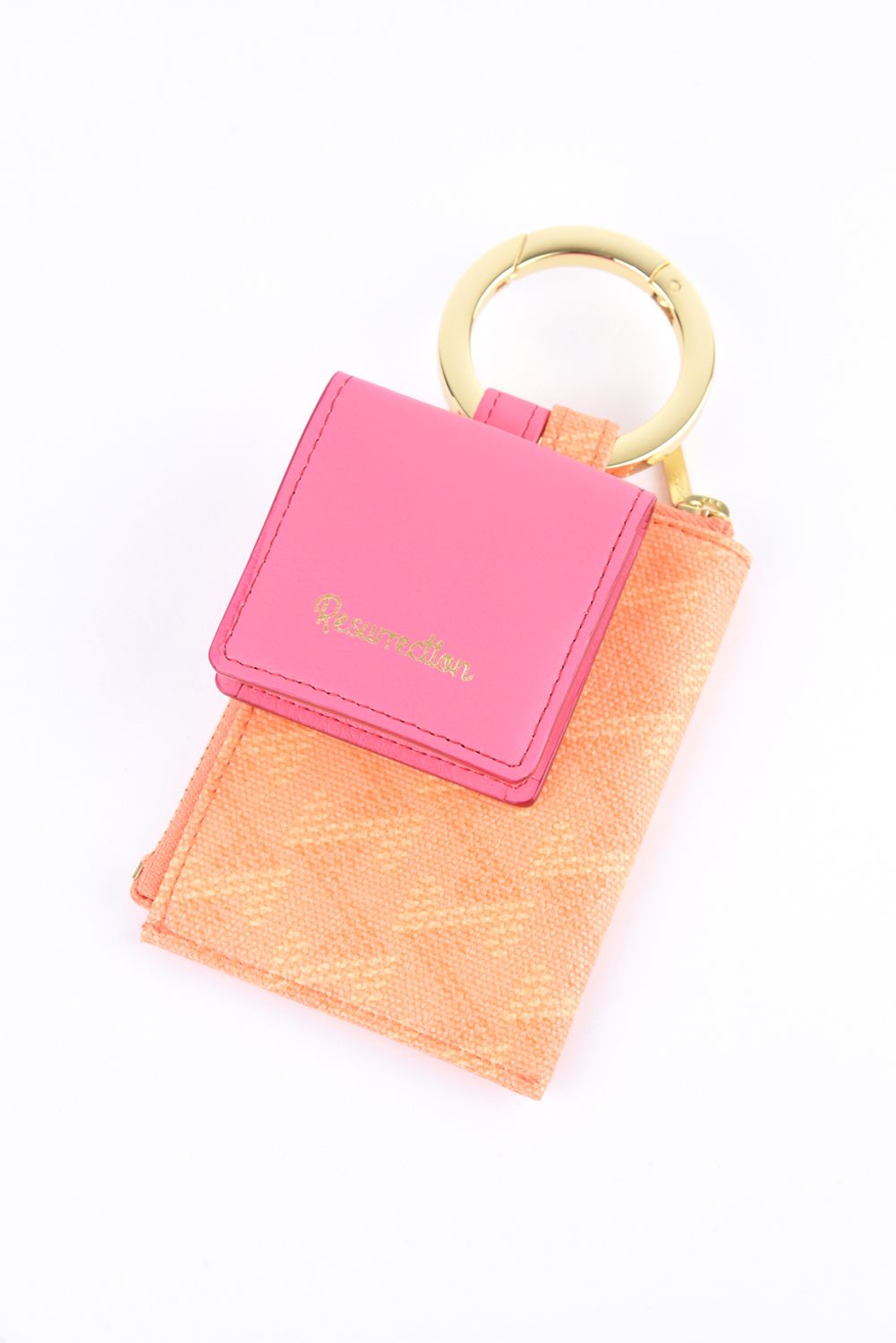 【プレゼント好適品】 Canary No.2 (カナリー) / ブランドオリジナルテキストスタイル マルチケース (サンセット/ピンク)*