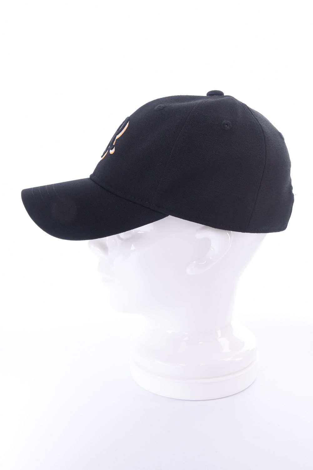 【26SS】 FIVE CONSECUTIVE CAP / リネンライク RRロゴ刺繍 キャップ (ブラック)