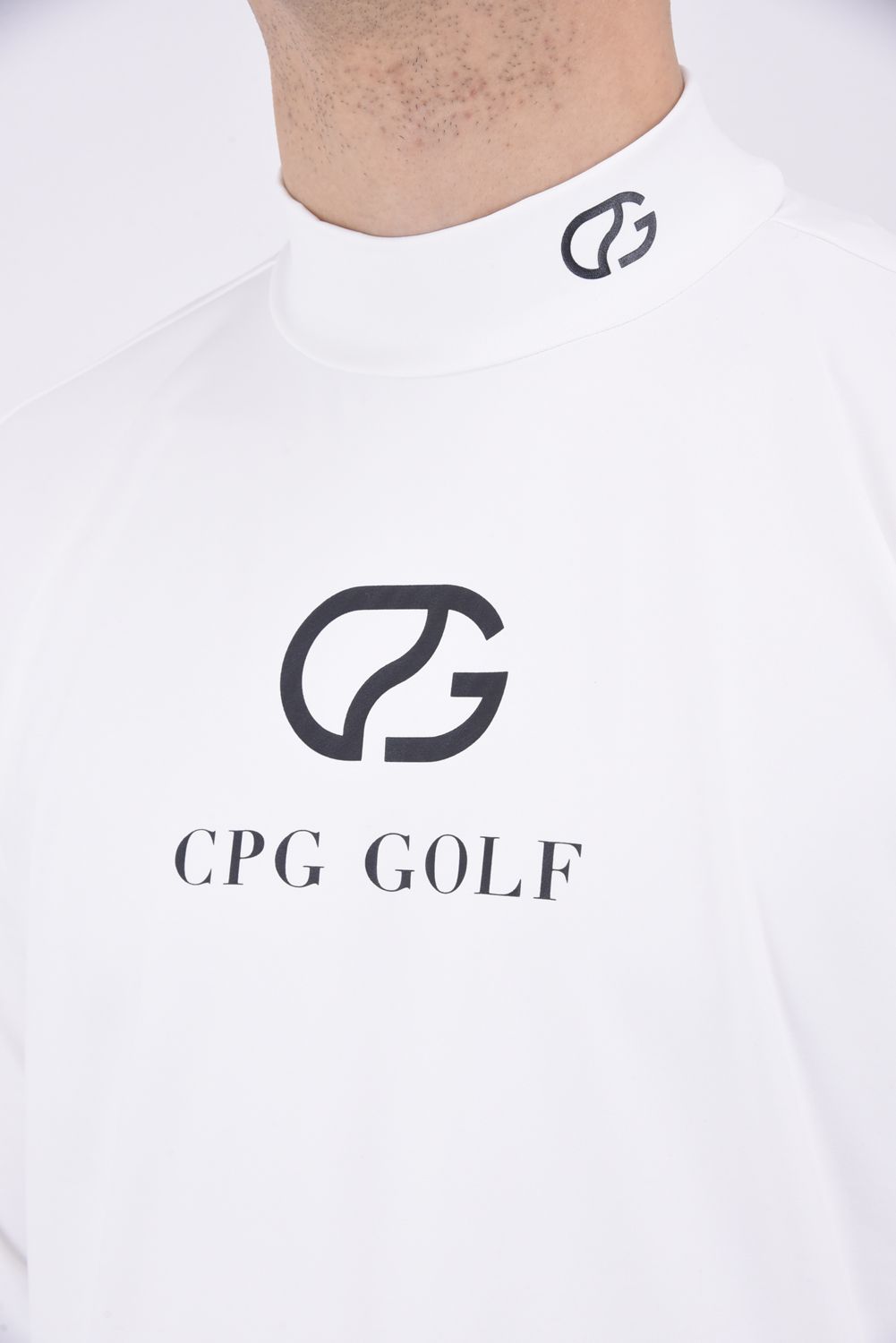 CPG GOLF - グラフィックモックネックロングスリーブ（ホワイト 