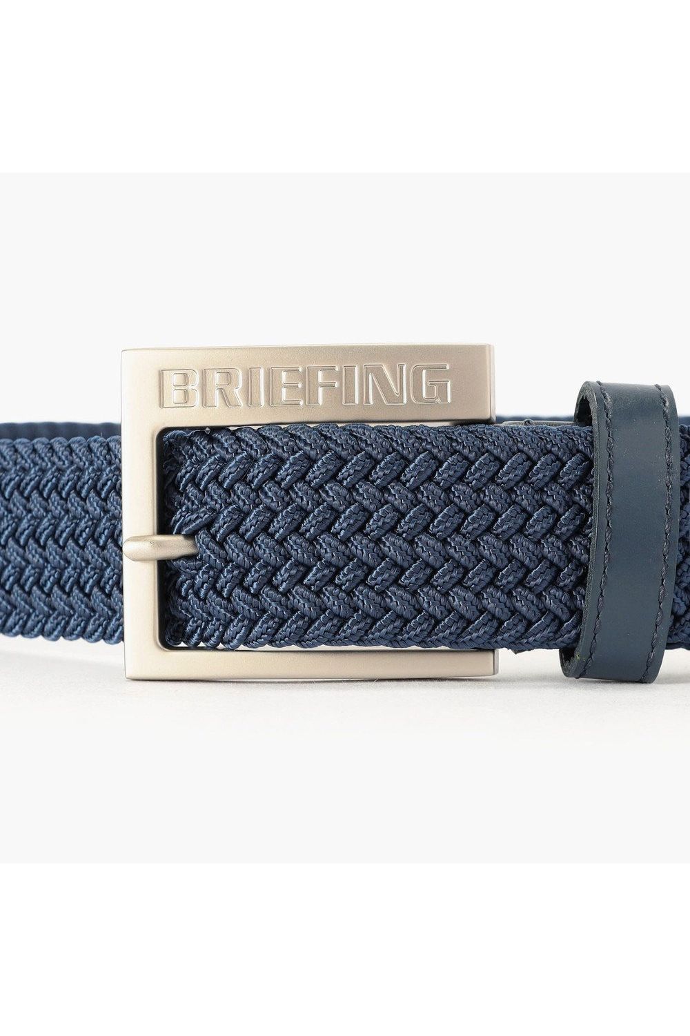 【26SS】 MS SQUARE BUCKLE MESH BELT / スクエアバックル メッシュベルト (ネイビー)