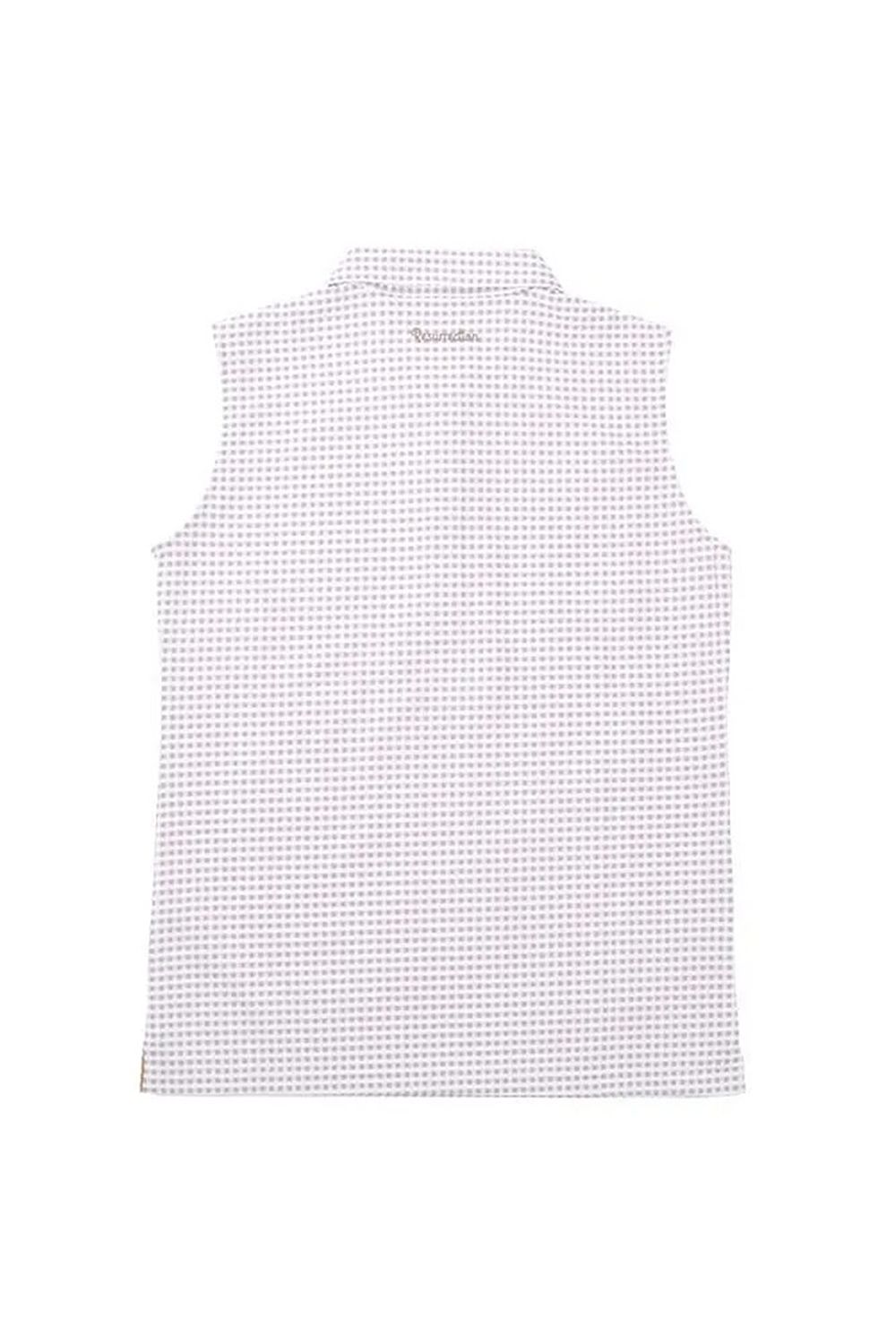 【26SS】【レディース】 GINGHAM CHECK SLEEVELESS POLO / ギンガムチェック ノースリーブ ポロシャツ (グレーベージュ)*