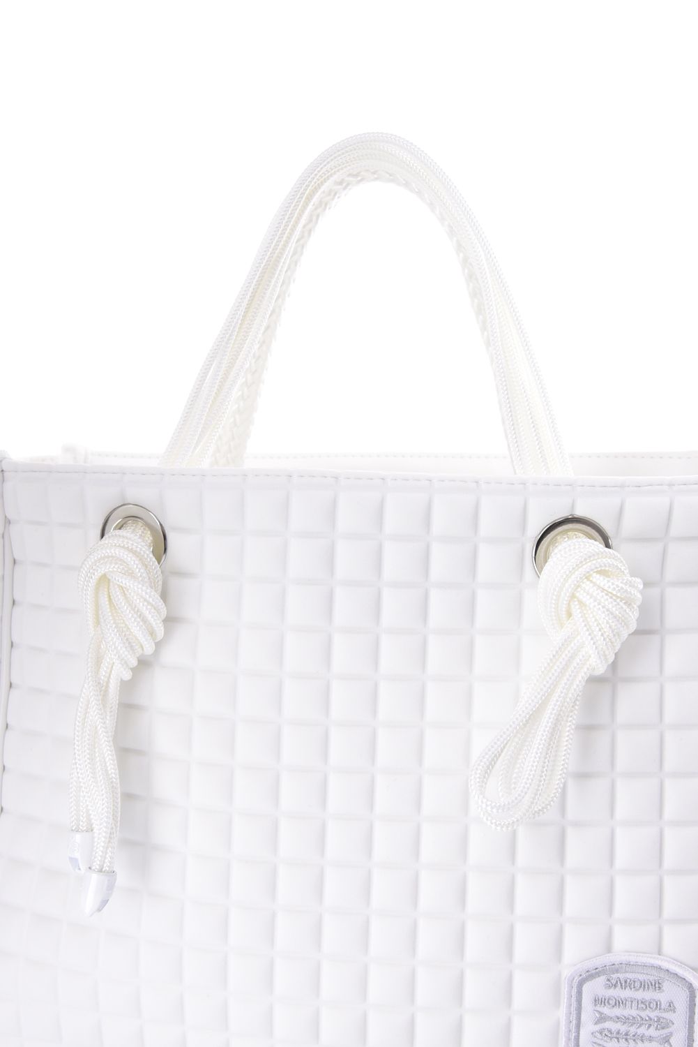 CLEAT TOTE mini TOM1003PA2 / クリート トート ミニバッグ スクエア （ホワイト/パッチ）*