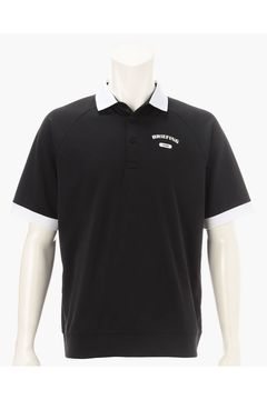 【26SS】 MEN’S COLLEGE LOGO POLO RF / カレッジロゴ リラックスフィット ポロシャツ (ブラック)