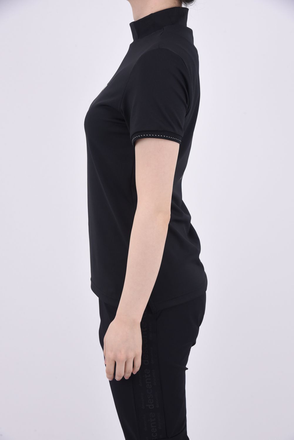 【レディース】 WOMENS TOUR HIGH NECK / ブランドロゴ ハイネック トップス (ブラック)