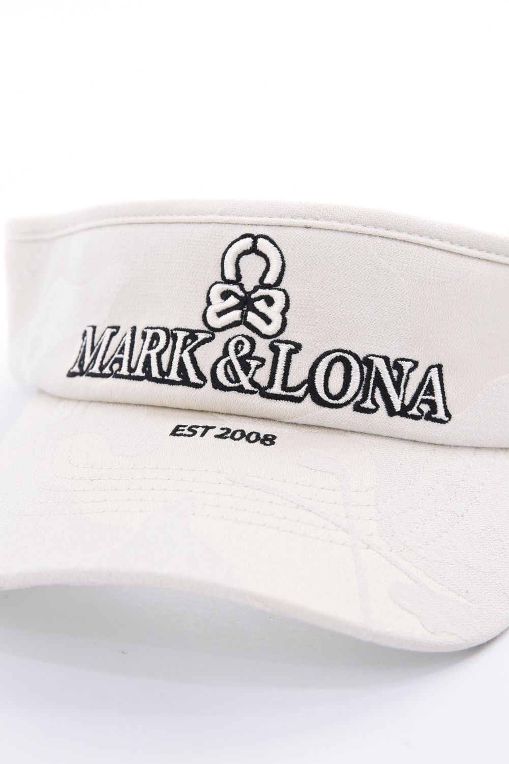【26AW】 MERCURY CAMO STRETCH VISOR / シグネチャーカモ ブランドロゴ刺繍 ストレッチバイザー (オフホワイト)
