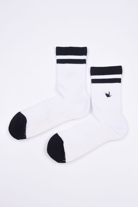 【2025AW】【レディース】 MIDDLE SOX / ミドルソックス (ホワイト/ブラック)