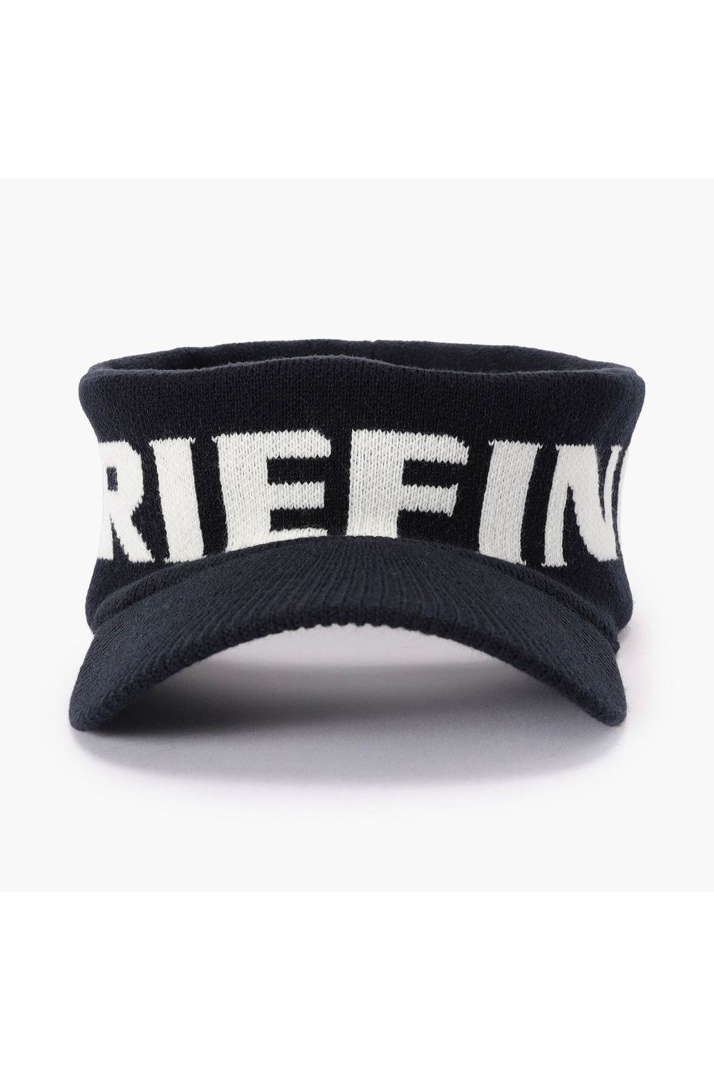 【26AW】 MEN’S KNIT VISOR / ブランドロゴ ニットサンバイザー (ブラック)