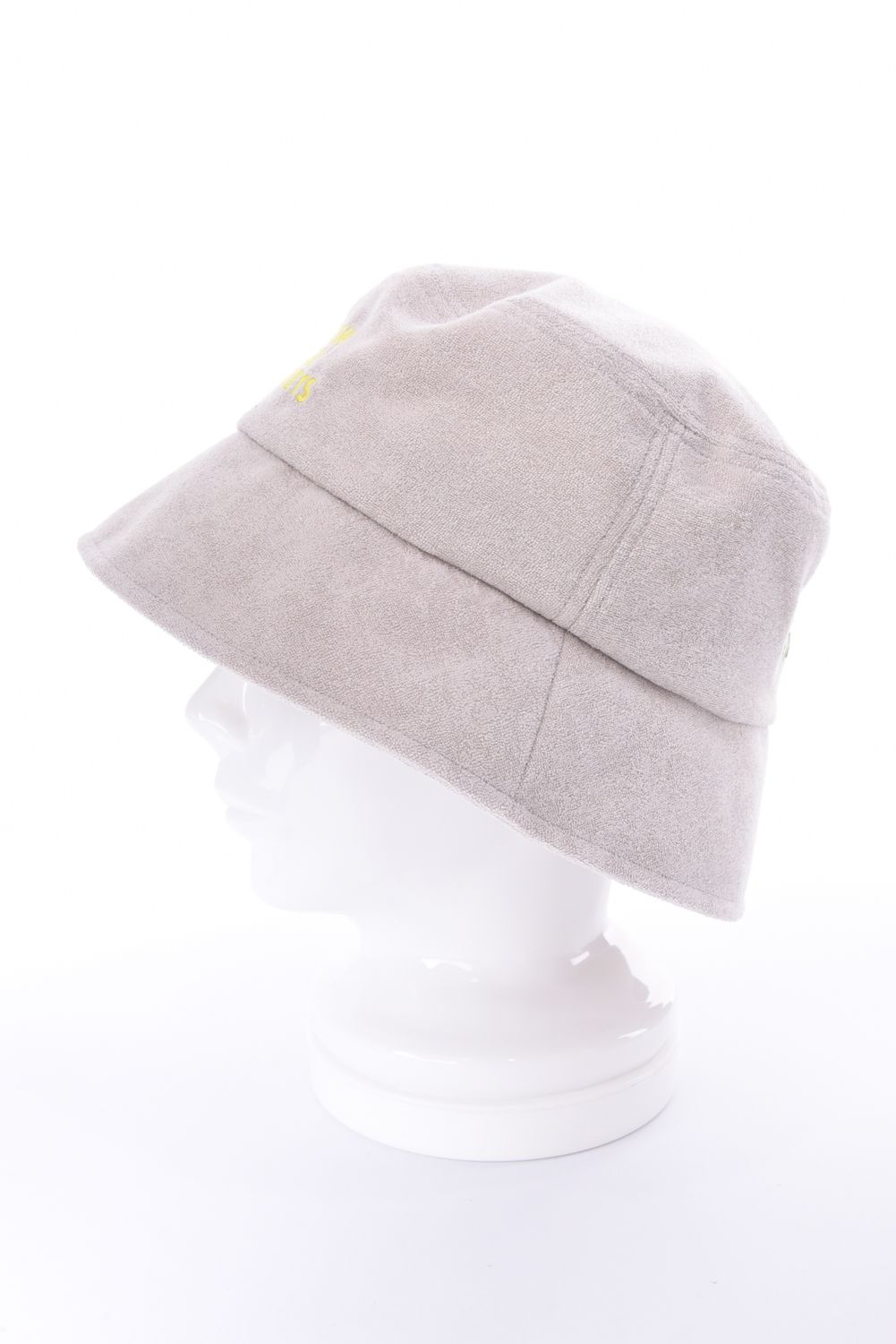【26SS】 BUCKET HAT / パイル生地 ブランドロゴ刺繍 バケットハット (ベージュ)