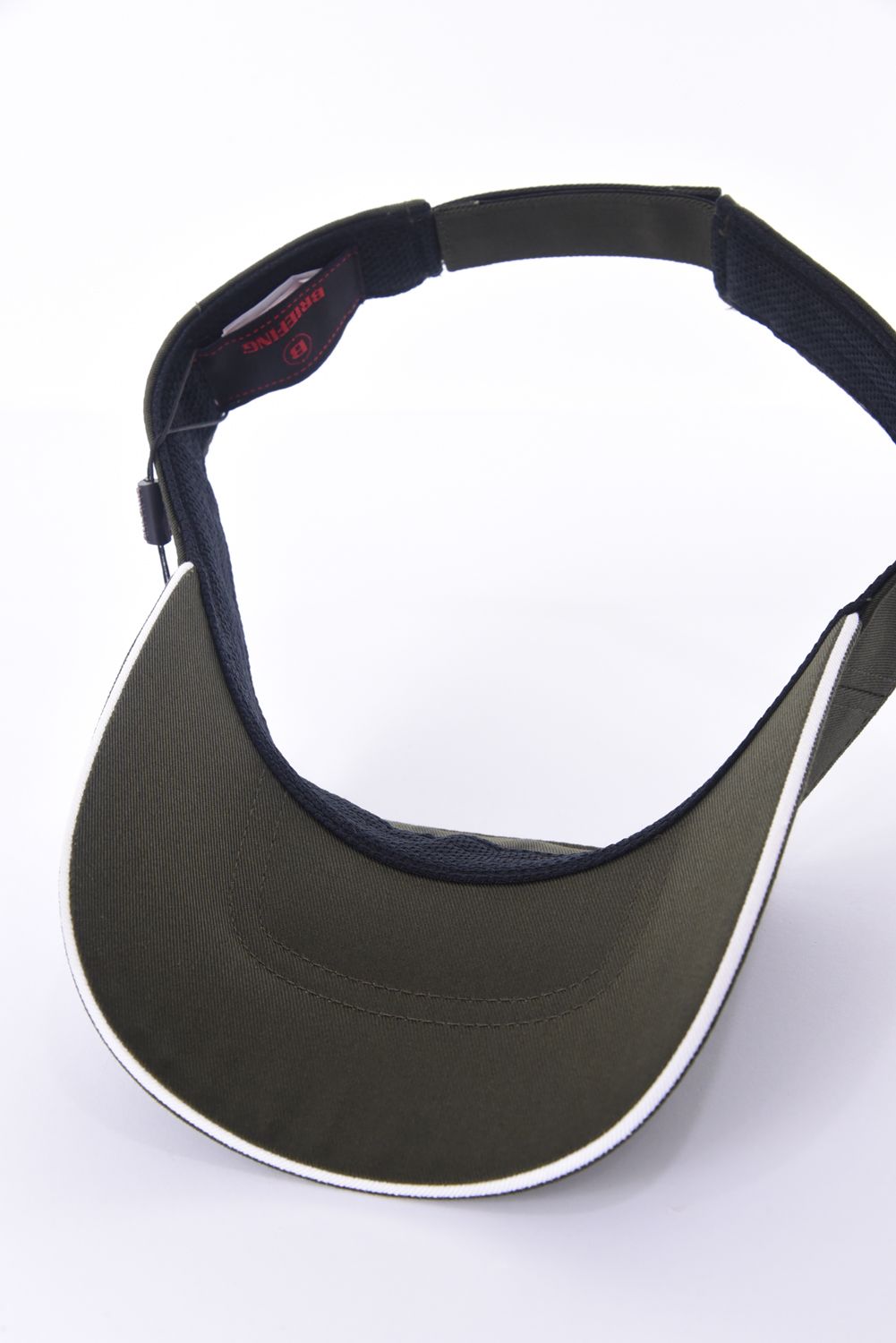 MENS BASIC VISOR / ブランドロゴ刺繍 ベーシック サンバイザー (オリーブ)