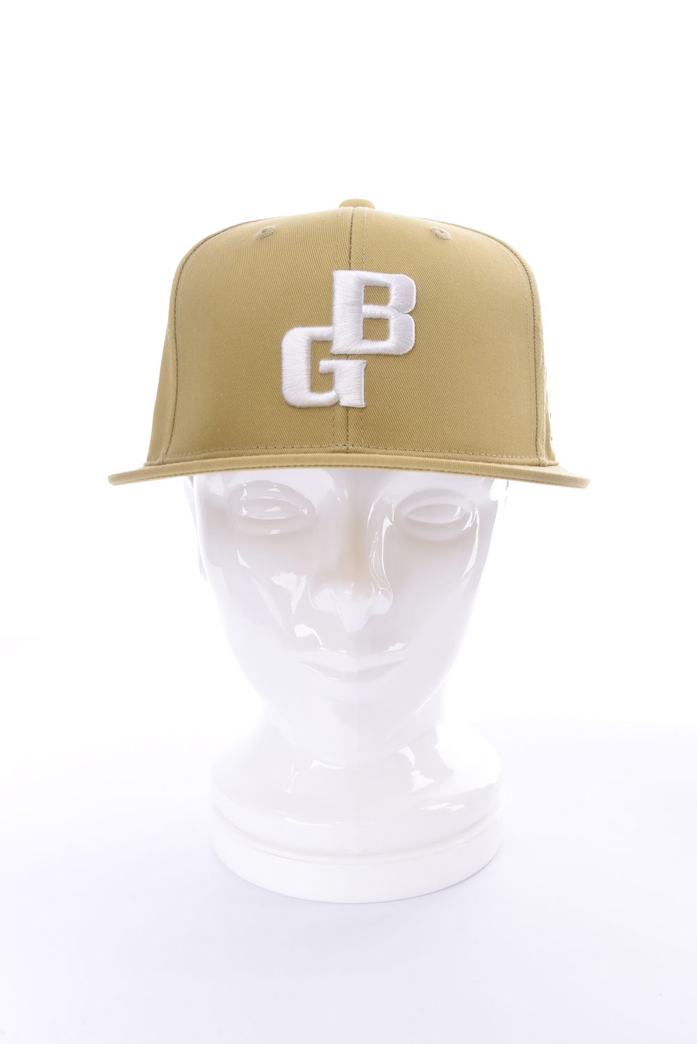 【26SS】 MEN’S BG LOGO FLAT VISOR CAP / BGロゴ フラットキャップ (ベージュ)
