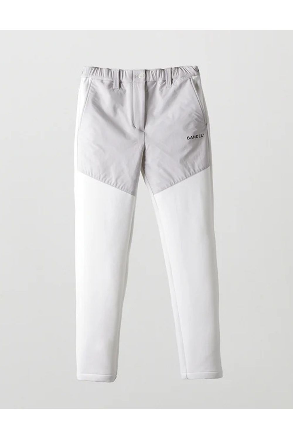 【25AW】【レディース】 FRONT SWITCH TAPERED PANTS / ボンディング素材 ハイブリッドロングパンツ (ホワイト)