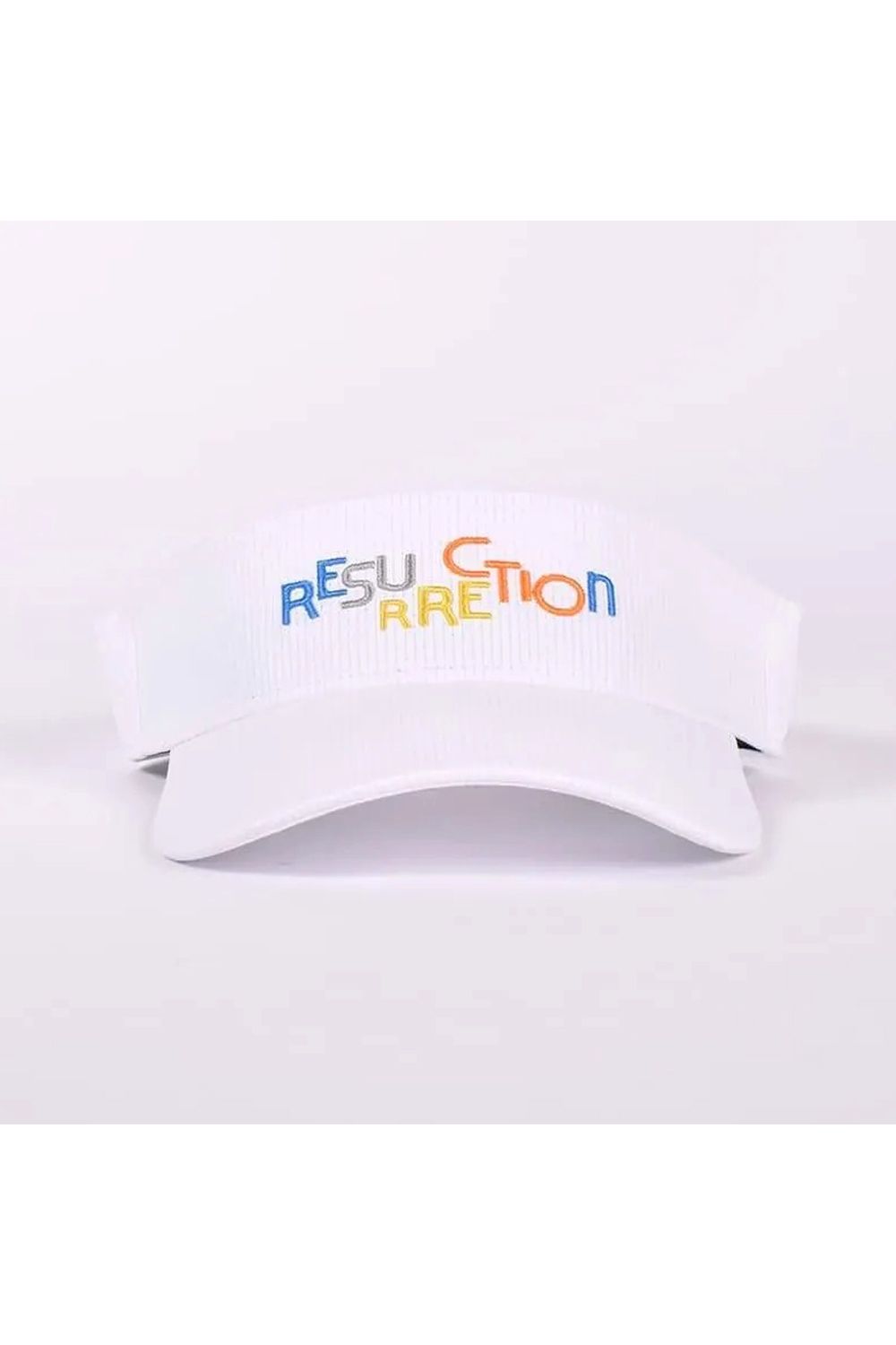 【26SS】 COLORFUL LOGO SUN VISOR / カラフルロゴ刺繍 サンバイザー (ホワイト)