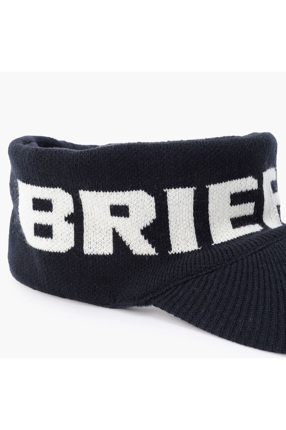 KNIT VISOR / ブランドロゴジャカード ニットサンバイザー (ネイビー)