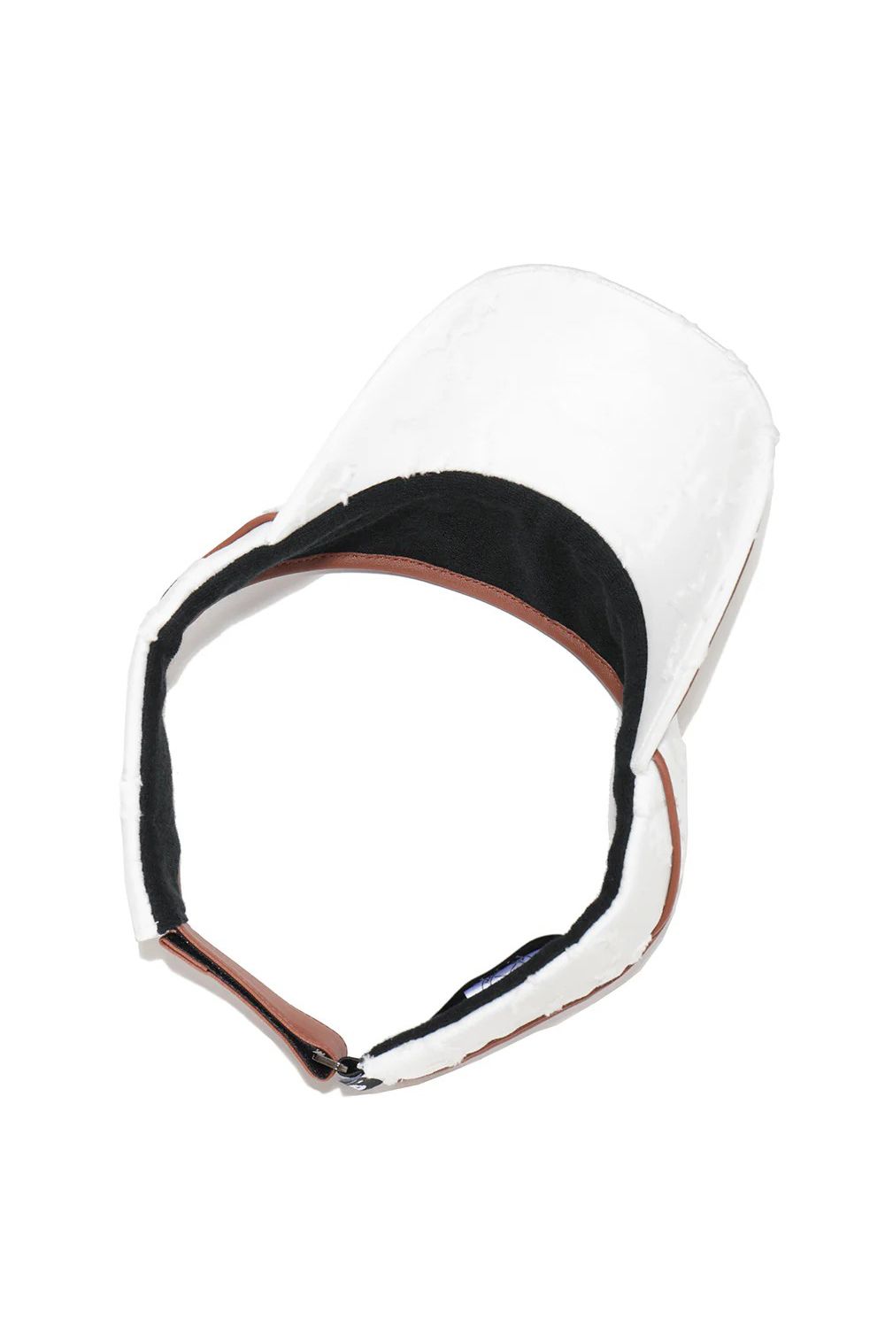 【2026SS 木村拓哉さん着用 VOL.6】 IMPERIAL CUT JACQUARD VISOR / 3Dモノグラム生地 レザーパイピング サンバイザー (ホワイト)