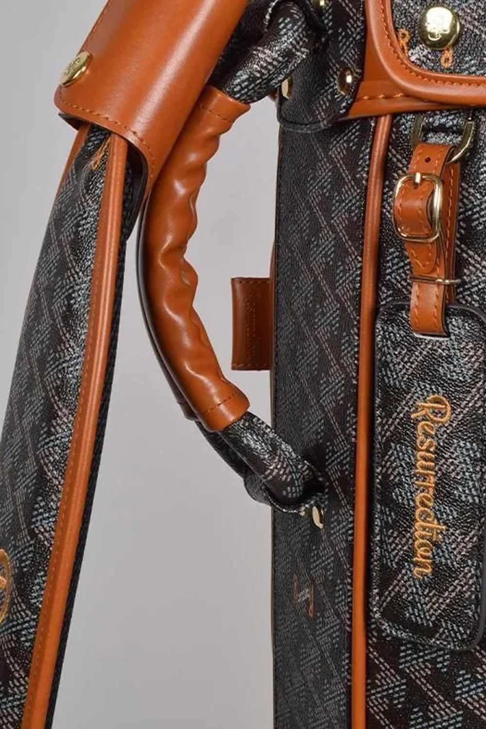 【銀行振込・代金引換不可】【返品・交換不可】【10周年記念カラー】 RALLINA  No.3 (ラリーナ) / ブランドオリジナルテキスタイル カートタイプ キャディバッグ (クラシックブラック)*