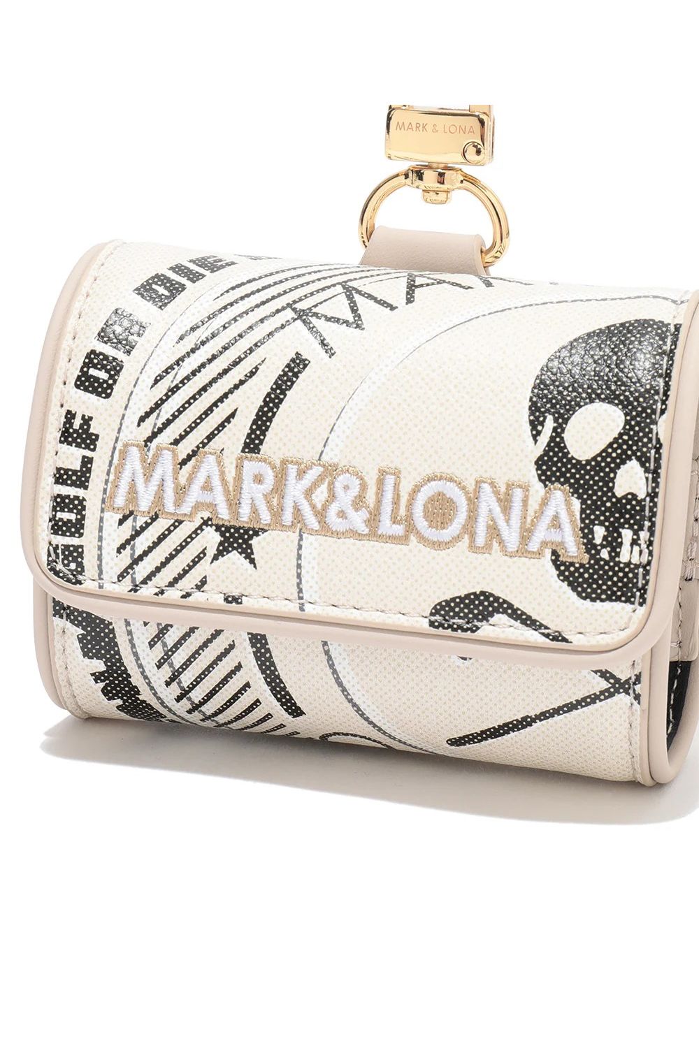 【26AW】 ATLAS SIGNATURE BALL POUCH / アイアンスカル シンセティックレザー 多機能ボールポーチ (アイボリー)
