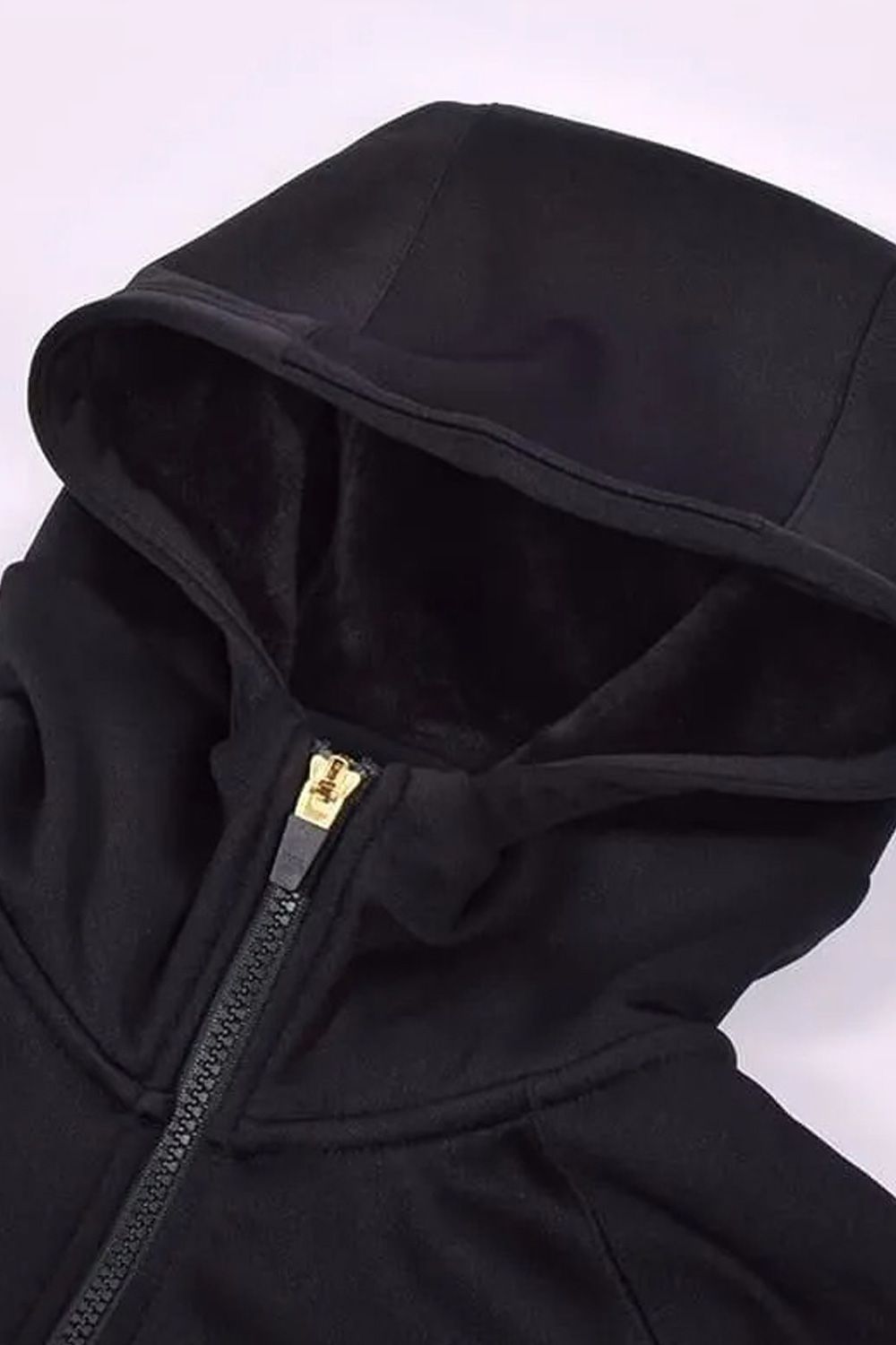 【25AW】 BRUSHED LOGO ZIP-UP HOODIE / ブラッシュロゴ ジップアップ パーカー (ブラック)*