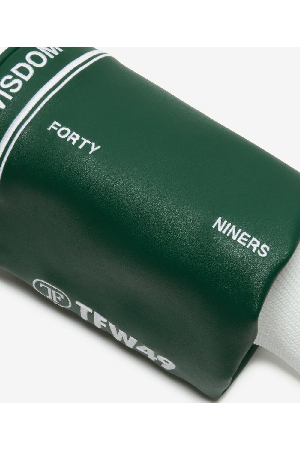 CYLINDRICAL HEAD COVER #01 / シンセティックレザー ブランドロゴ刺繍 円筒形ドライバーカバー (グリーン)
