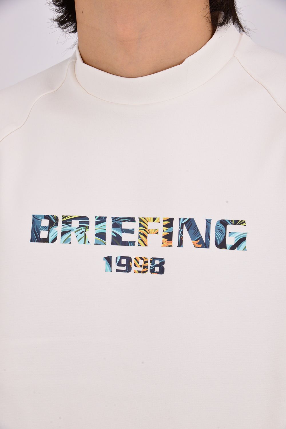 【26SS】 CR MS BOTANICAL LOGO HIGHNECK RF / ボタニカルロゴ モックネックTシャツ (アイボリー)
