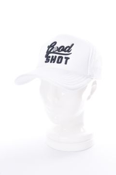 GOLF TERMS MESH CAP / デコレーションロゴ メッシュキャップ ホワイト