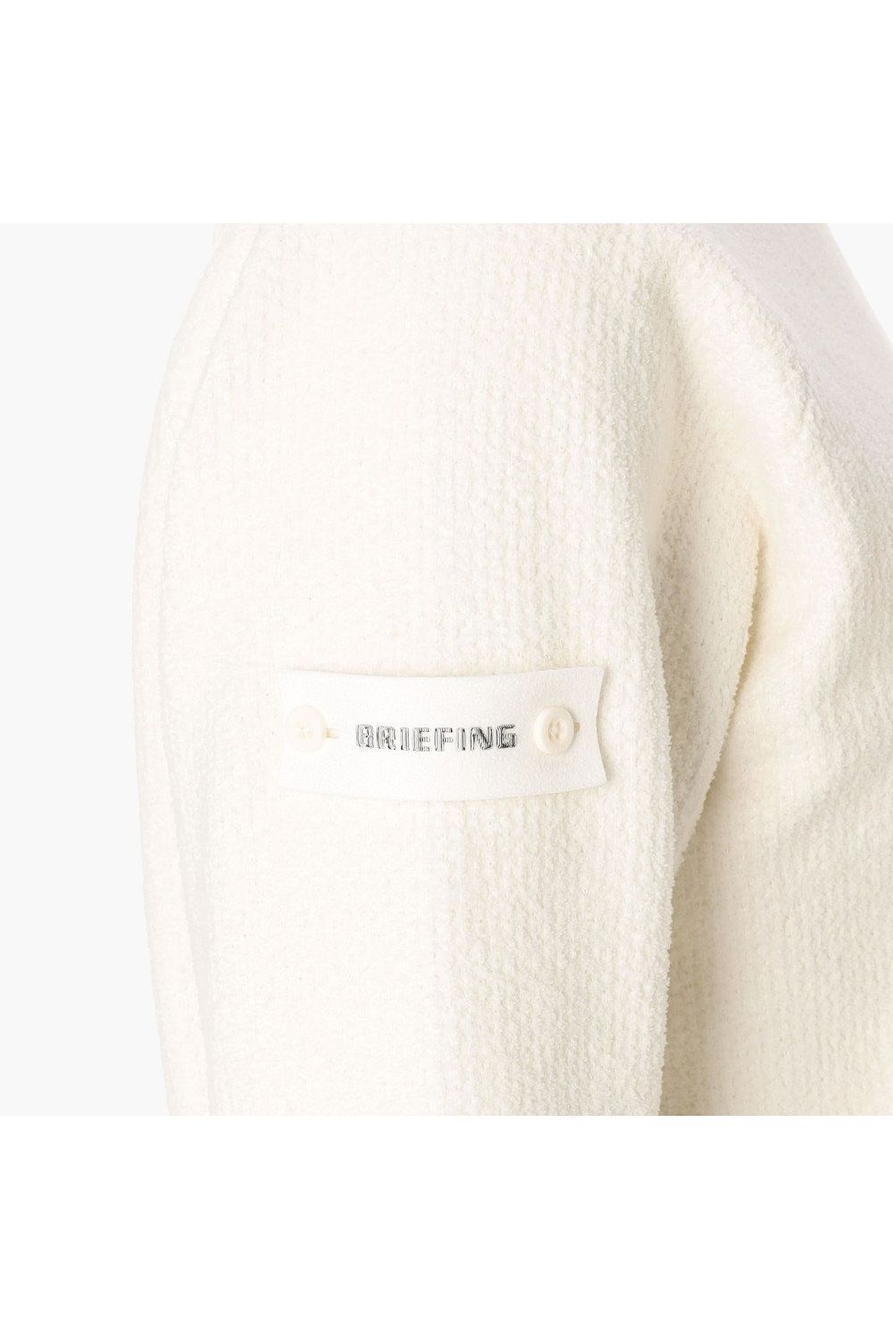 【26AW】【レディース】 WOMEN’S AIRY YARN KNIT CREWNECK / エアリーファブリック ブランドロゴ クルーネックニット (ホワイト)