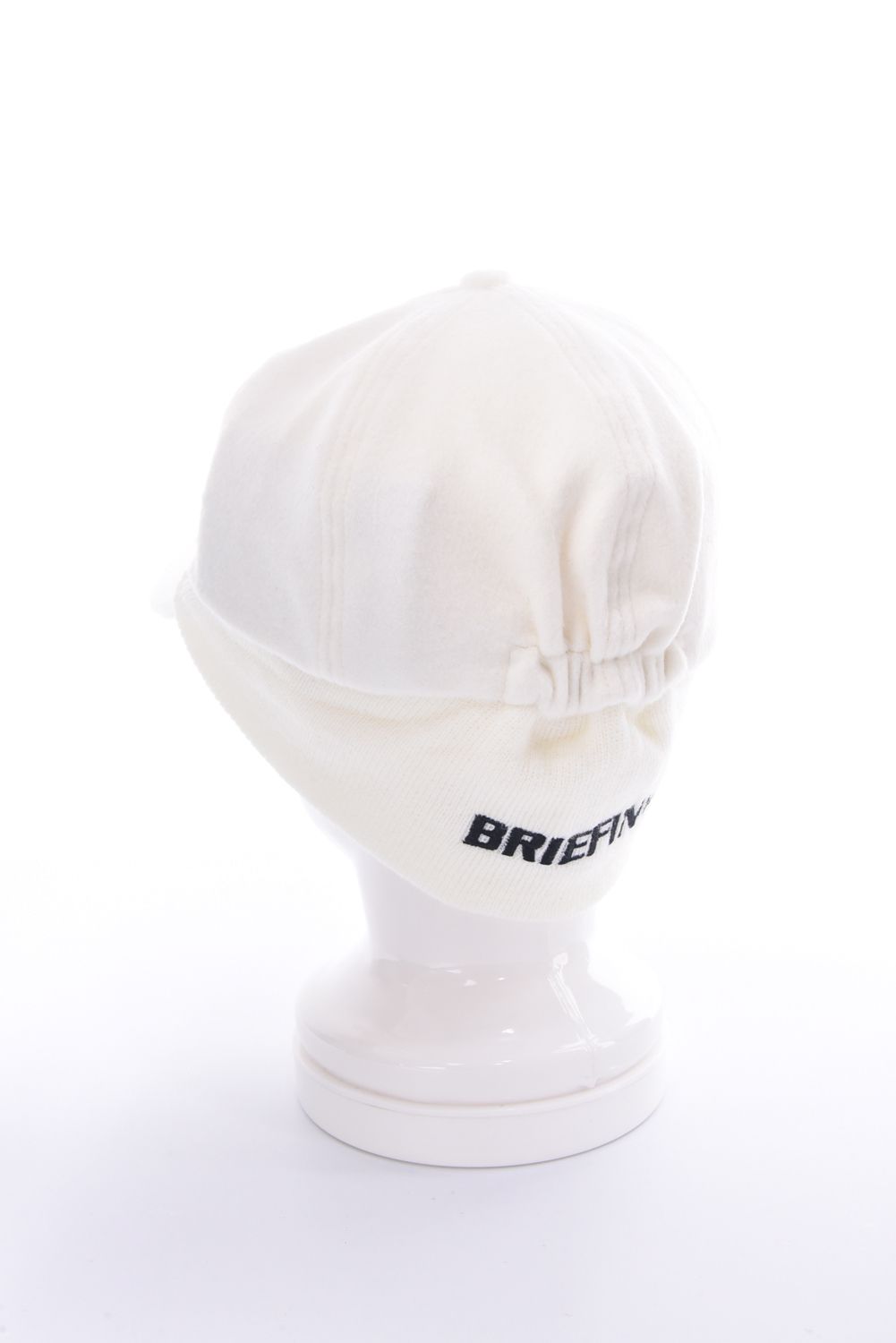 MEN'S WOOL WARM CAP / ウール混 ブランドロゴ ウォームキャップ (アイボリー)