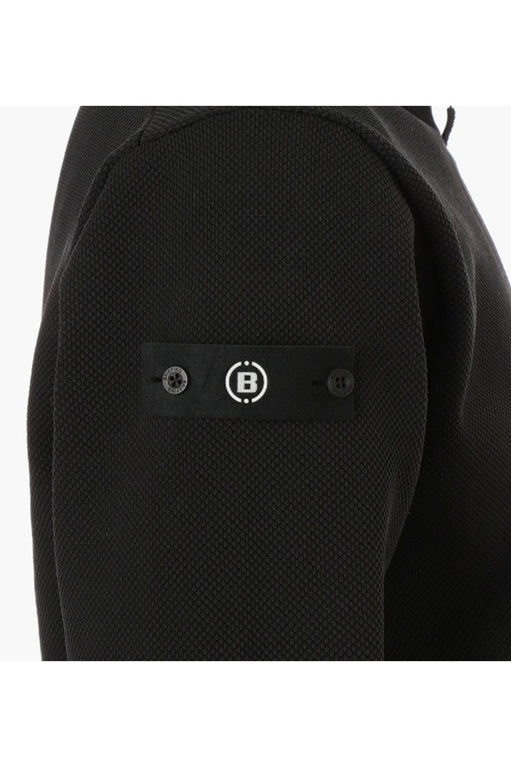 【25AW】 MEN'S WR KNIT HALFZIP TOP / 超撥水糸 鹿の子編み ハーフジップニット (ブラック)