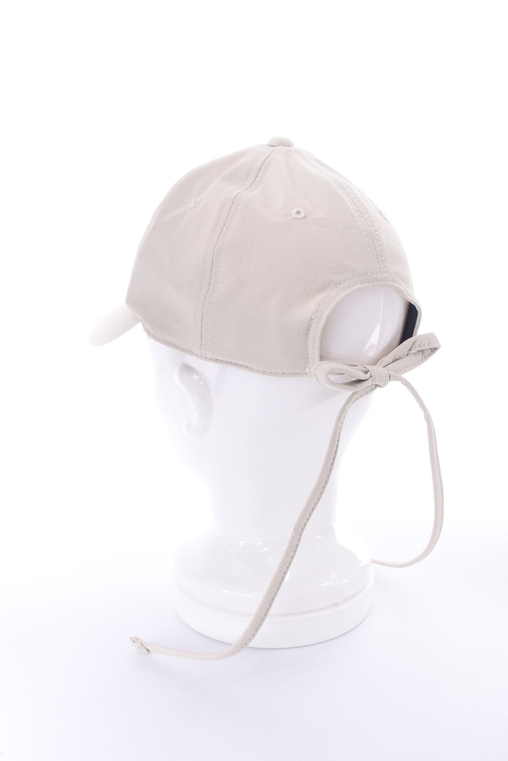 【26SS】【レディース】 WOMEN’S SMALL LOGO RIBBON CAP / ブランドロゴ バックリボン キャップ (アイボリー)
