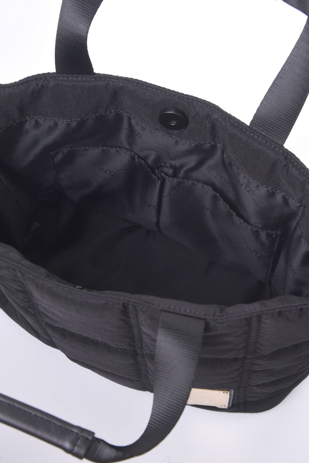 QUILT CART BAG / キルティング ロープショルダー付きカートバッグ (ブラック)