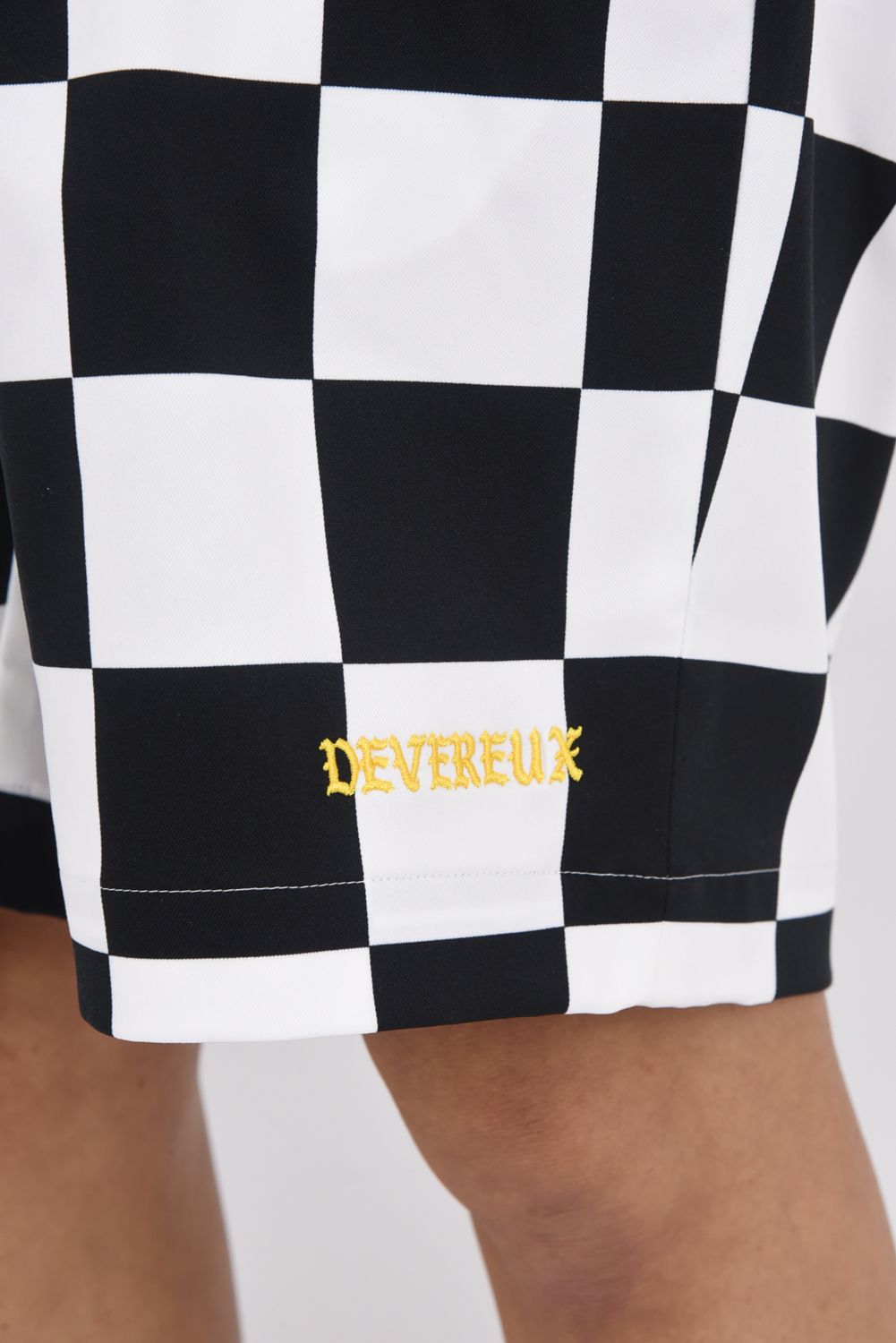 【26SS】 DVG CHECK MATE HALF PANTS / チェッカー ショートパンツ (ブラック)