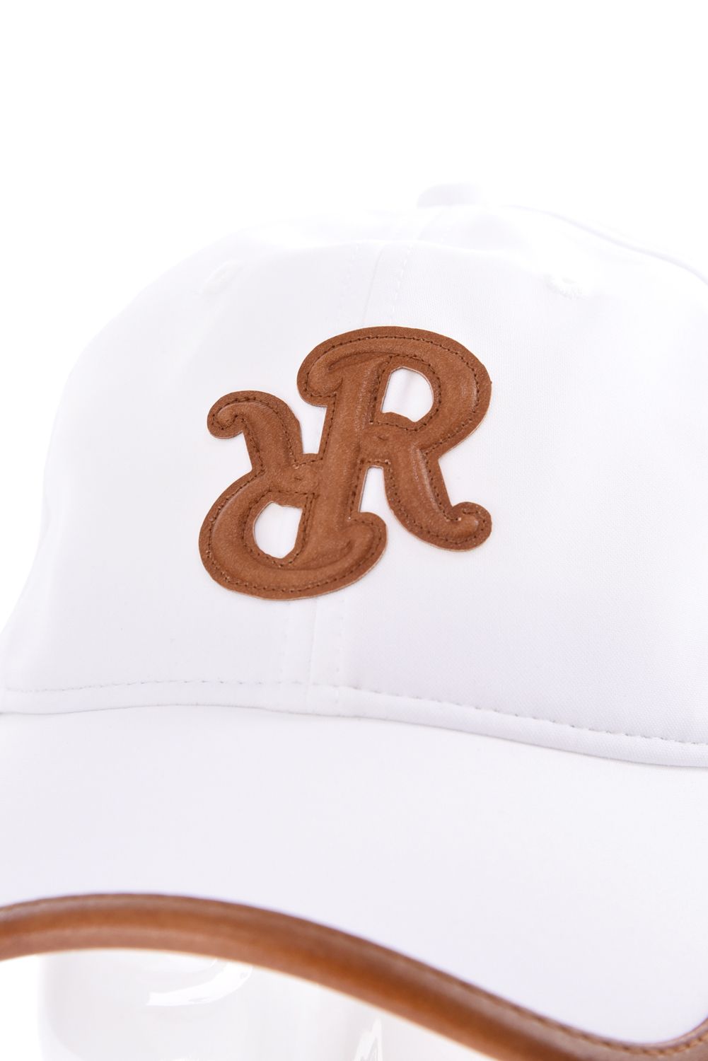 【26AW】 LEATHER LOGO PIPING CAP / レザーロゴパイピングキャップ  (ホワイト)