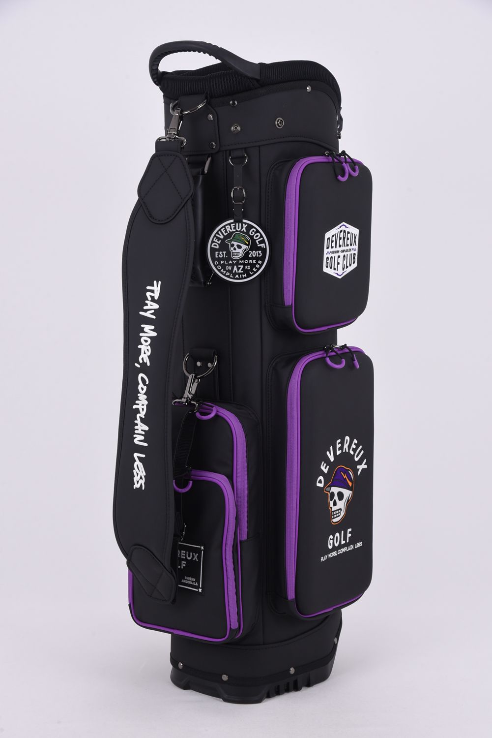 【26SS】【銀行振込・代金引換不可】【返品・交換不可】 DVG DEEP SIDE POCKET CADDIE BAG / ディープサイドポケット スタンドタイプ キャディバッグ (ブラック)