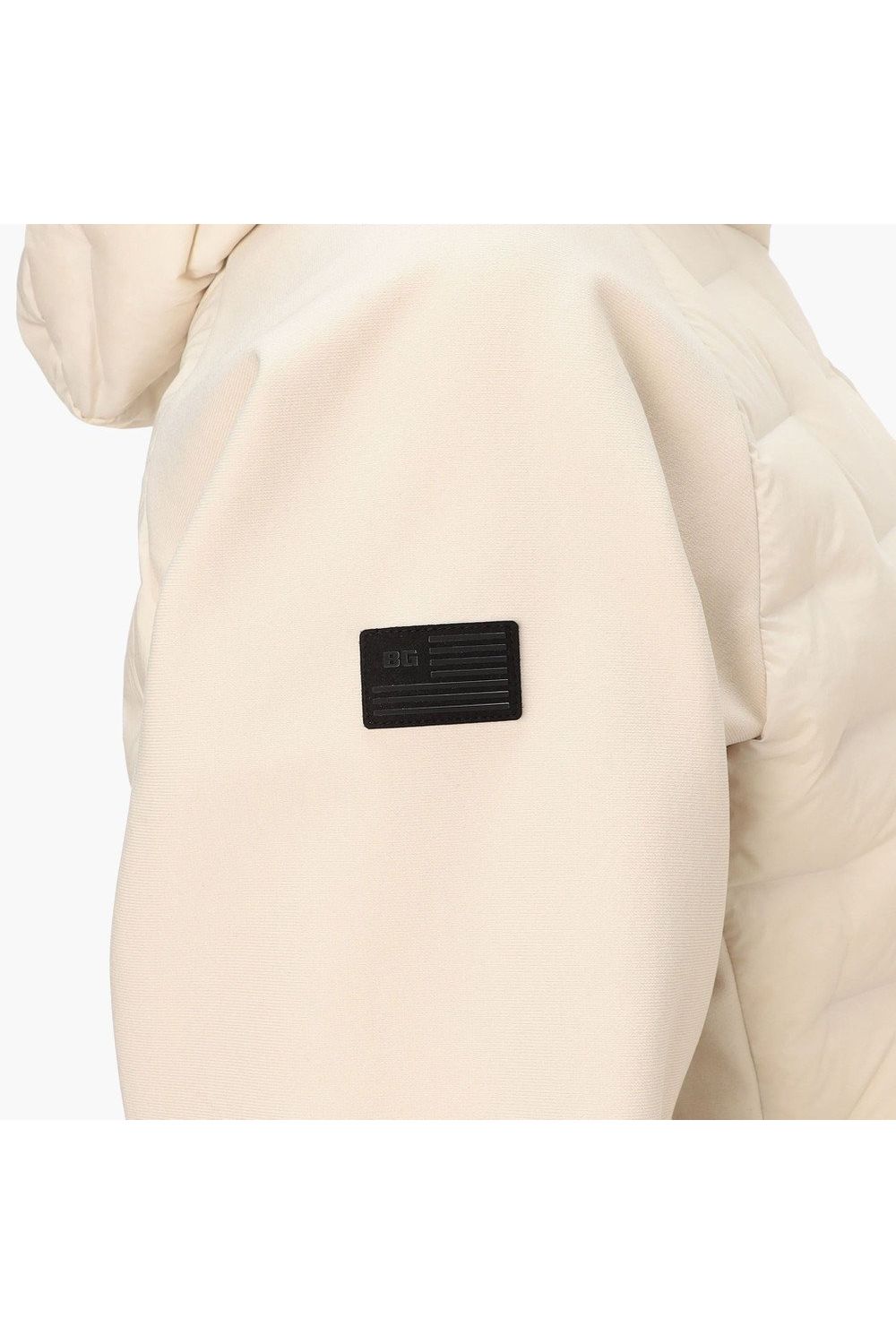 【25AW】【レディース】 WOMEN’S HYBRID DOWN PARKA / ストレッチタフタ ダイヤモンドロゴ ハイブリッドダウンジップパーカー (ベージュ)