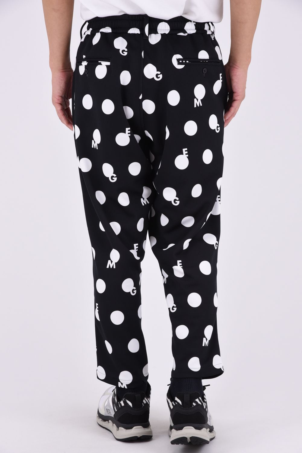 【26AW】 ORIGINAL PRINT DOT PANT / ドット柄プリント テーパードパンツ (ブラック)