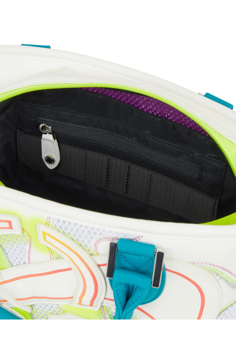 【26SS】 NITRO CAMO PANELED CART BAG / メッシュ生地 マルチカラー パッチワーク 2WAYカートバッグ (ホワイト)