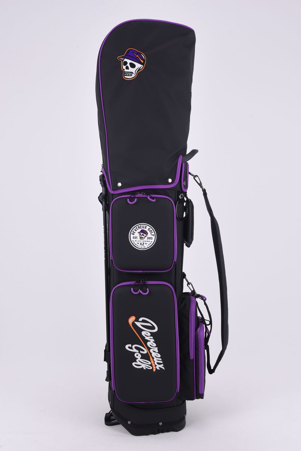 【26SS】【銀行振込・代金引換不可】【返品・交換不可】 DVG DEEP SIDE POCKET CADDIE BAG / ディープサイドポケット スタンドタイプ キャディバッグ (ブラック)