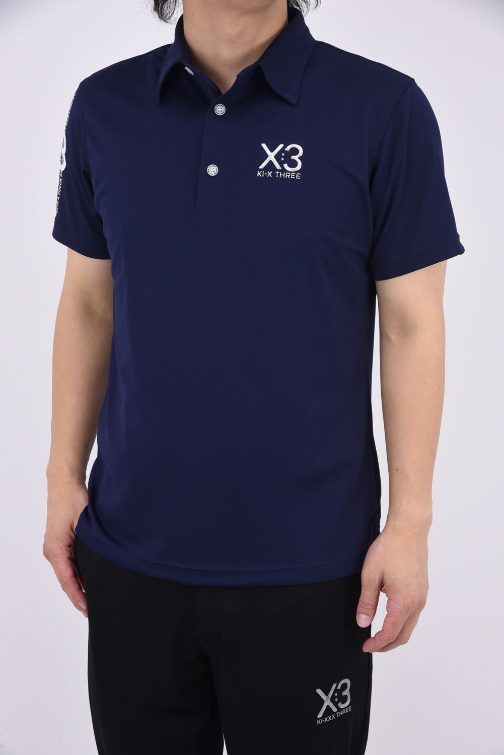 KI-XXX THREE - 【25SS】 POLO / サイドロゴ ポロシャツ