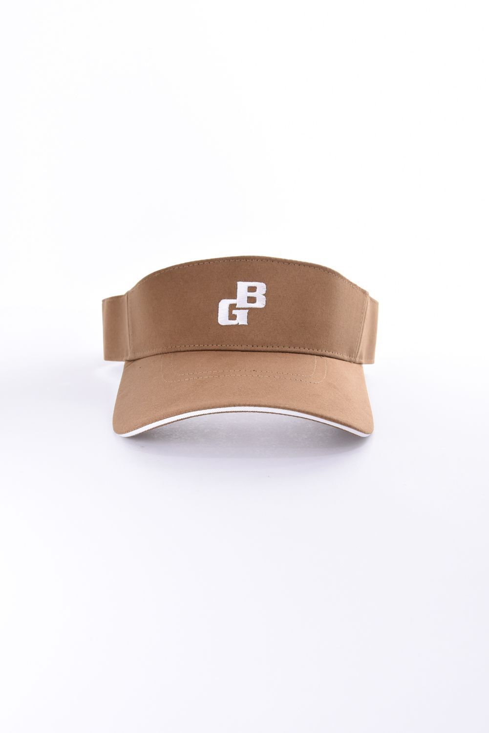【26AW】 MEN’S SUEDE SMALL BG LOGO VISOR / スウェード素材 スモールBGロゴ サンバイザー (ベージュ)