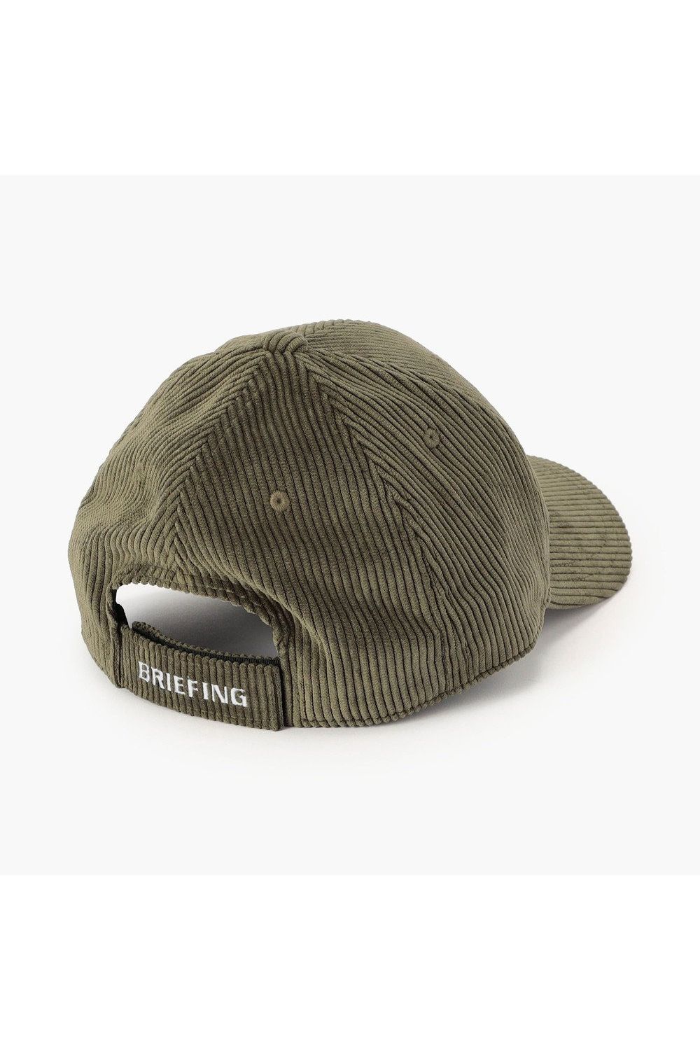 【26AW】 MEN’S CORDUROY OVAL LOGO CAP / コーデュロイ生地 オーバルロゴワッペン キャップ (オリーブ)