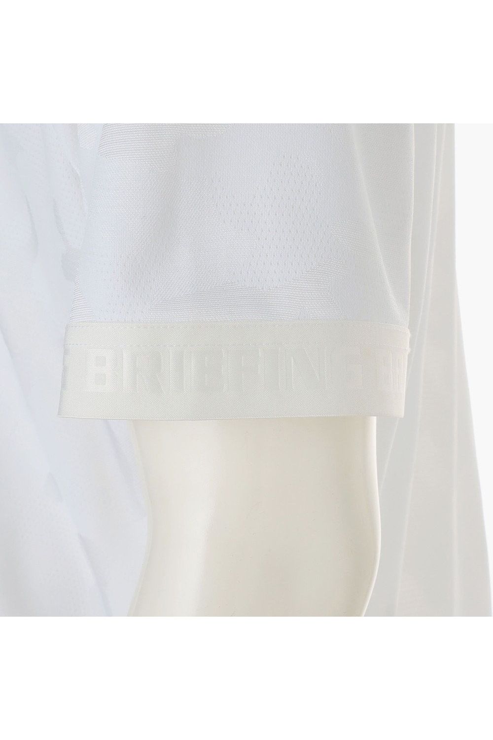 【26SS】 MEN’S CAMO JQ HIGHNECK / カモフラージュジャカード リラックスフィット モックネックTシャツ (ホワイト)