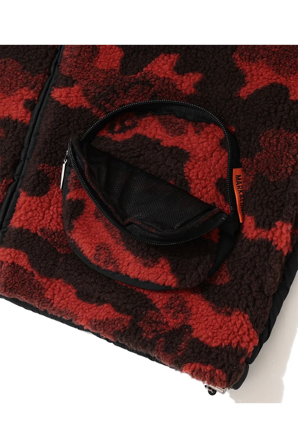 【2026AW 木村拓哉さん着用】 MERCURY CAMO BOA FLEECE VEST / カモフラジャカード ボアフリースベスト (ブラウン)