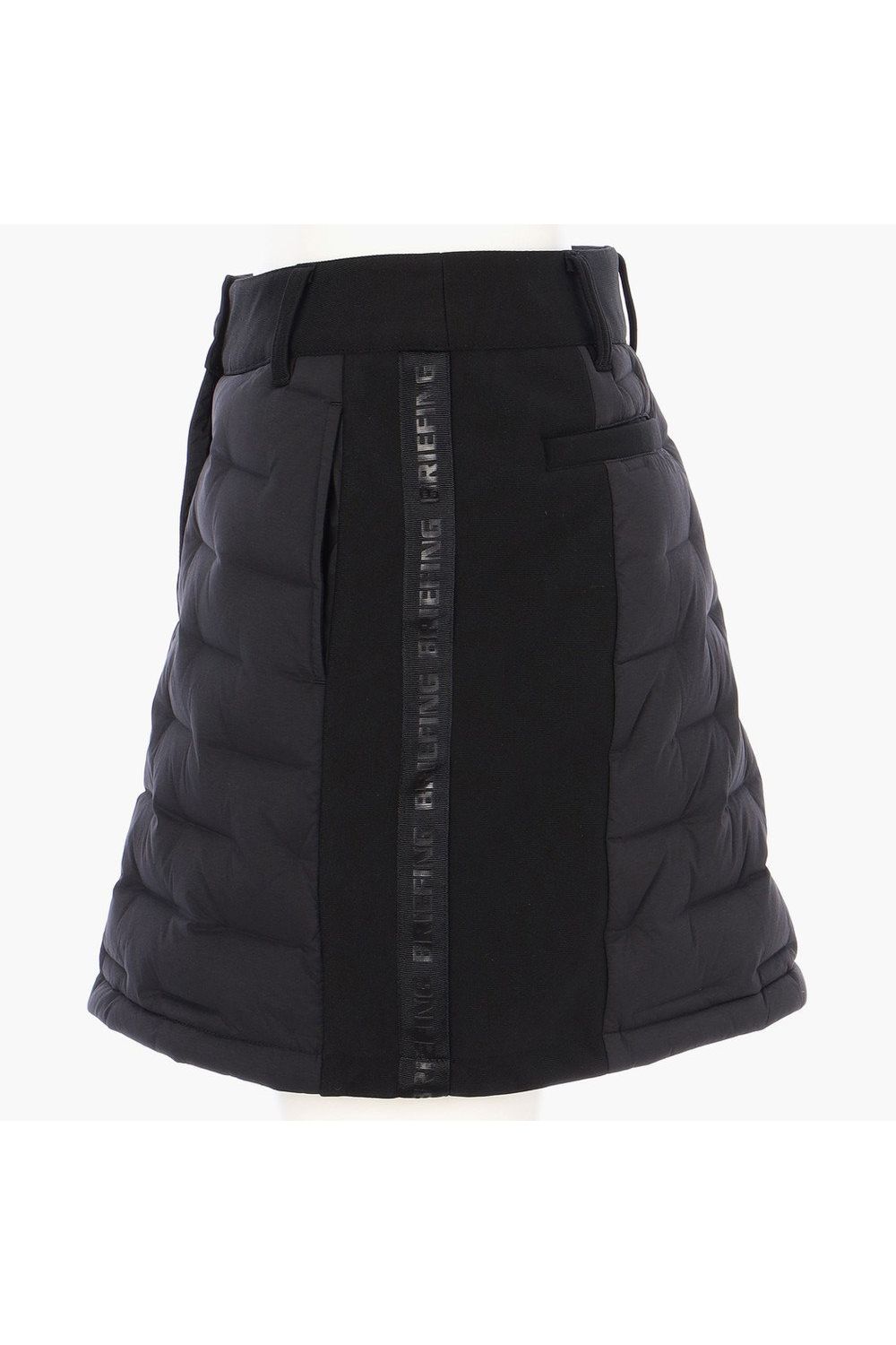 【25AW】【レディース】 WOMEN'S HYBRID DOWN SKIRT / ストレッチタフタ ダイヤモンドロゴ ハイブリッドダウンスカート (ブラック)