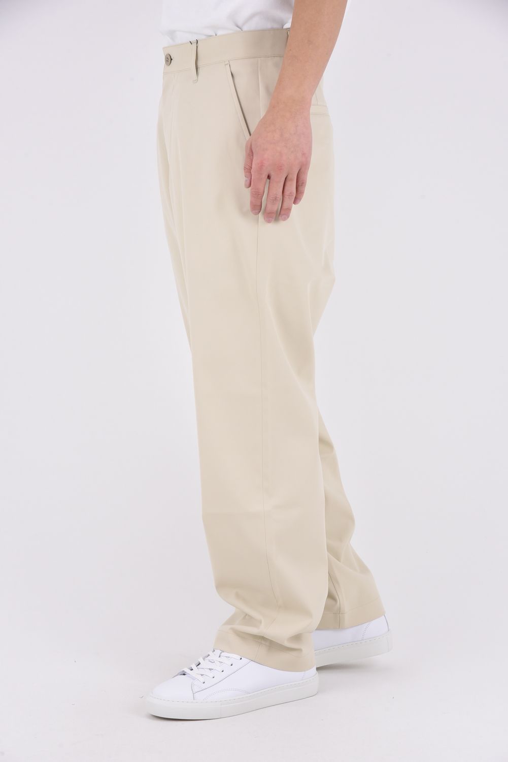【26SS】 DVG WIDE PANTS / ワイド ロングパンツ (マッシュルーム)