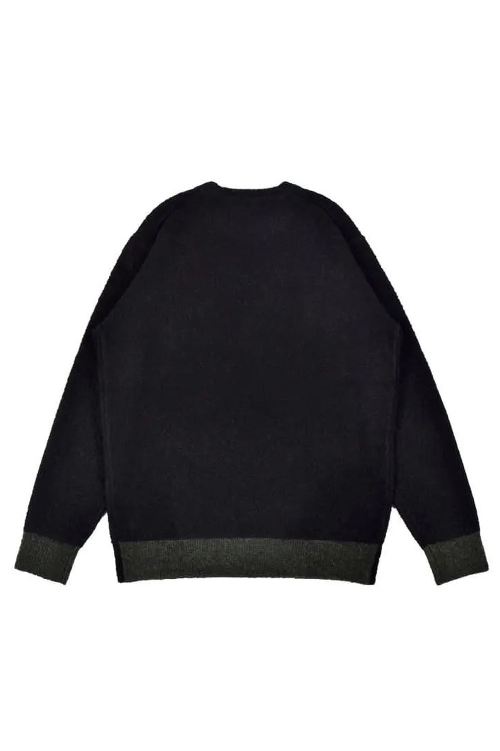 【26AW】 ACCENT BOUCLE KNIT / アクセントリブ ブークレニット (ブラック)*