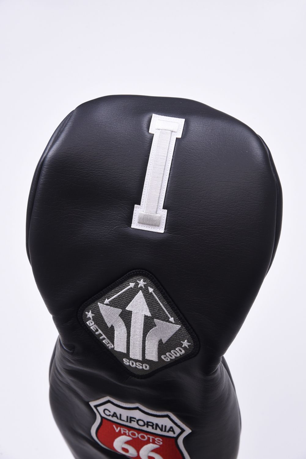 U-LEATHER DR COVER / シンセティックレザー ワッペン ドライバーカバー (ハンティントンブラック)